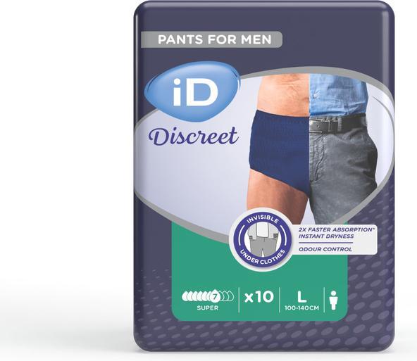 Actual product image ID Discreet Pants L Men Super Beutel 10 Stk (10 x, L)