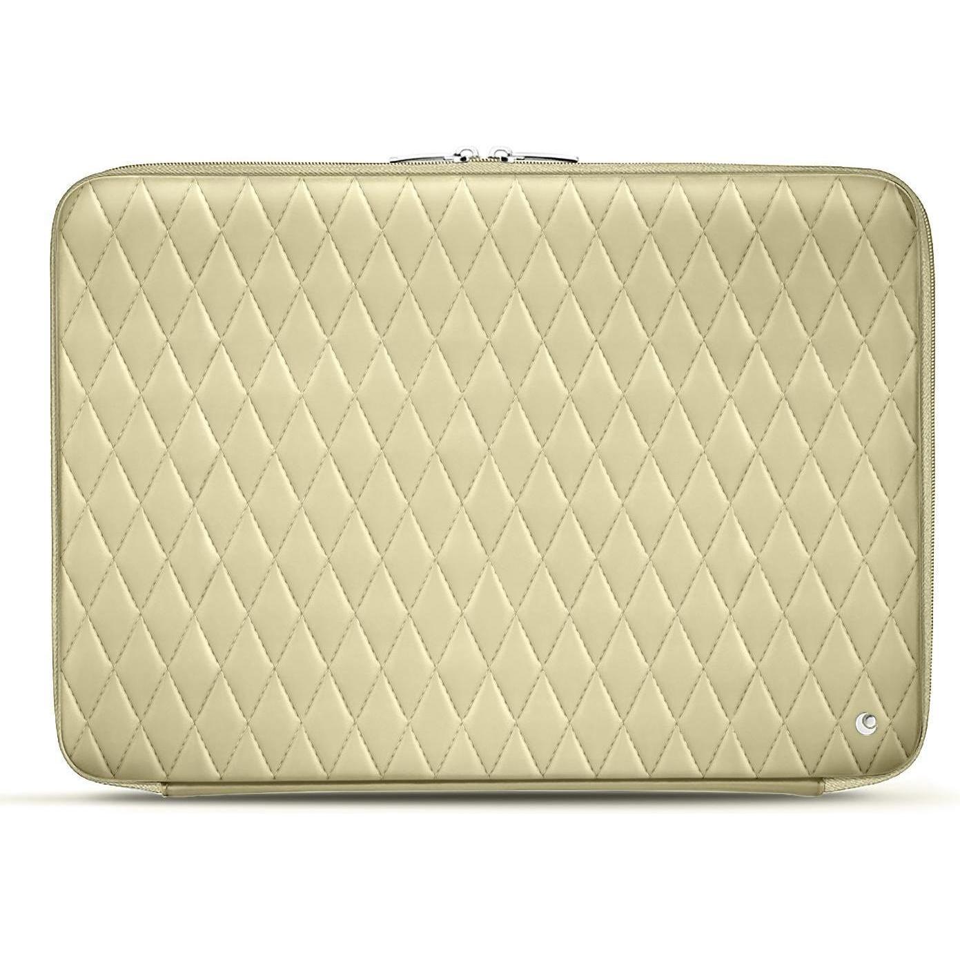 Noreve Lederhülle, Notebooktasche, Beige