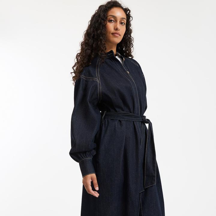 Actual product image La Redoute Collections Ausgestelltes Kleid aus Denim (XS)