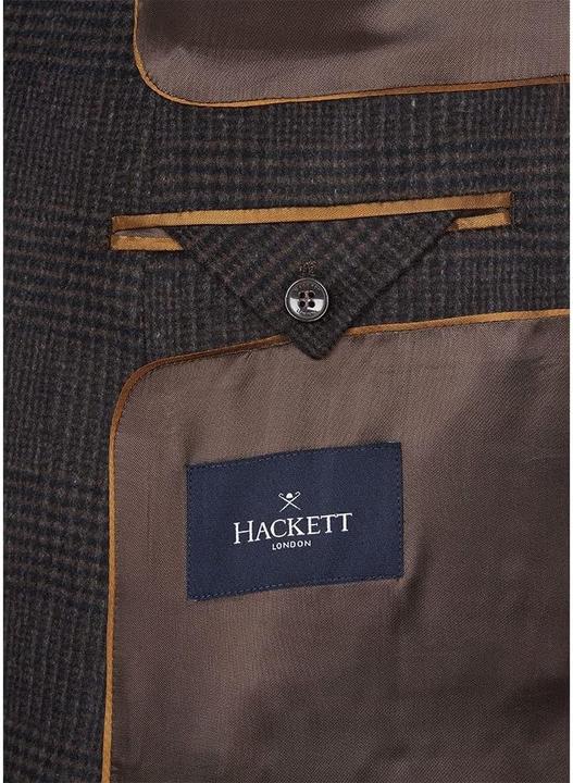Actual product image Hackett Wool Cashmere Check Coat