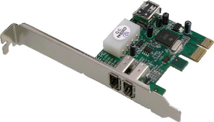 Productafbeelding Dawicontrol DC-1394 PCIe - 2+1 - Poort IEEE 1394 FireWire PCI Express Controller