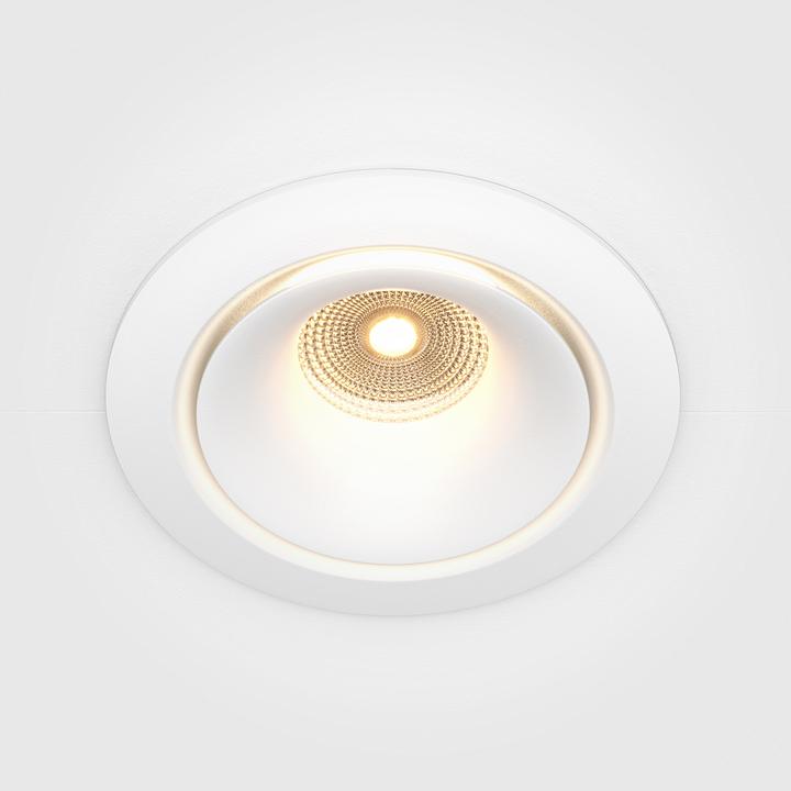 Actual product image Maytoni Yin LED downlight, recessed light 12W dimmable white 90Ra Ø9.8mm warm white (870 lm)