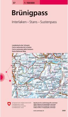 Image du produit Carte 37 Col du Brünig 1:100 000