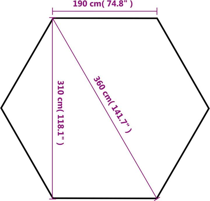 Produktbild vidaXL Partyzelt (360 cm, 310 cm)