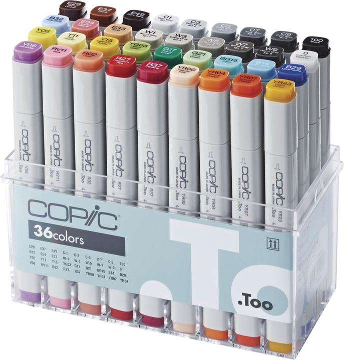 Actual product image Copic Basic Set (36 x)