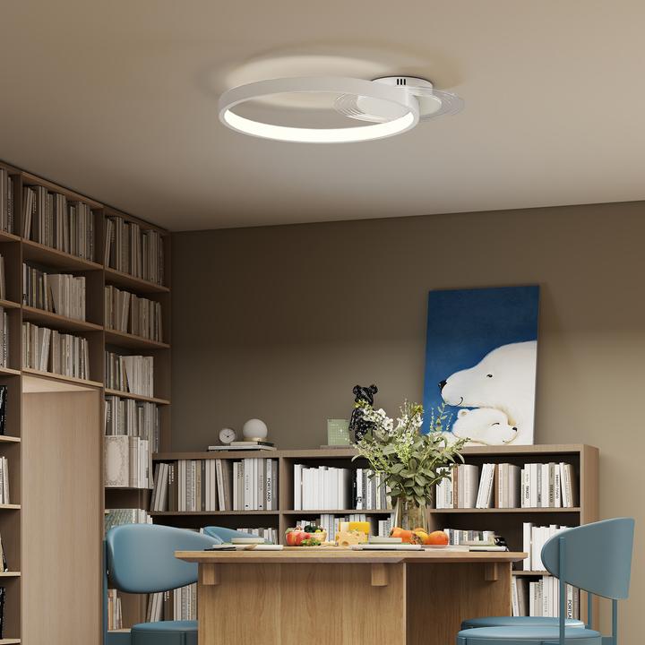 Produktbild Homcom Deckenleuchte Metall, Acryl Weiss