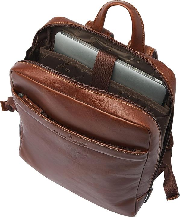 Produktbild Castelijn & Beerens Daypack RFID Schutz Leder 41 cm Laptopfach (15 l)
