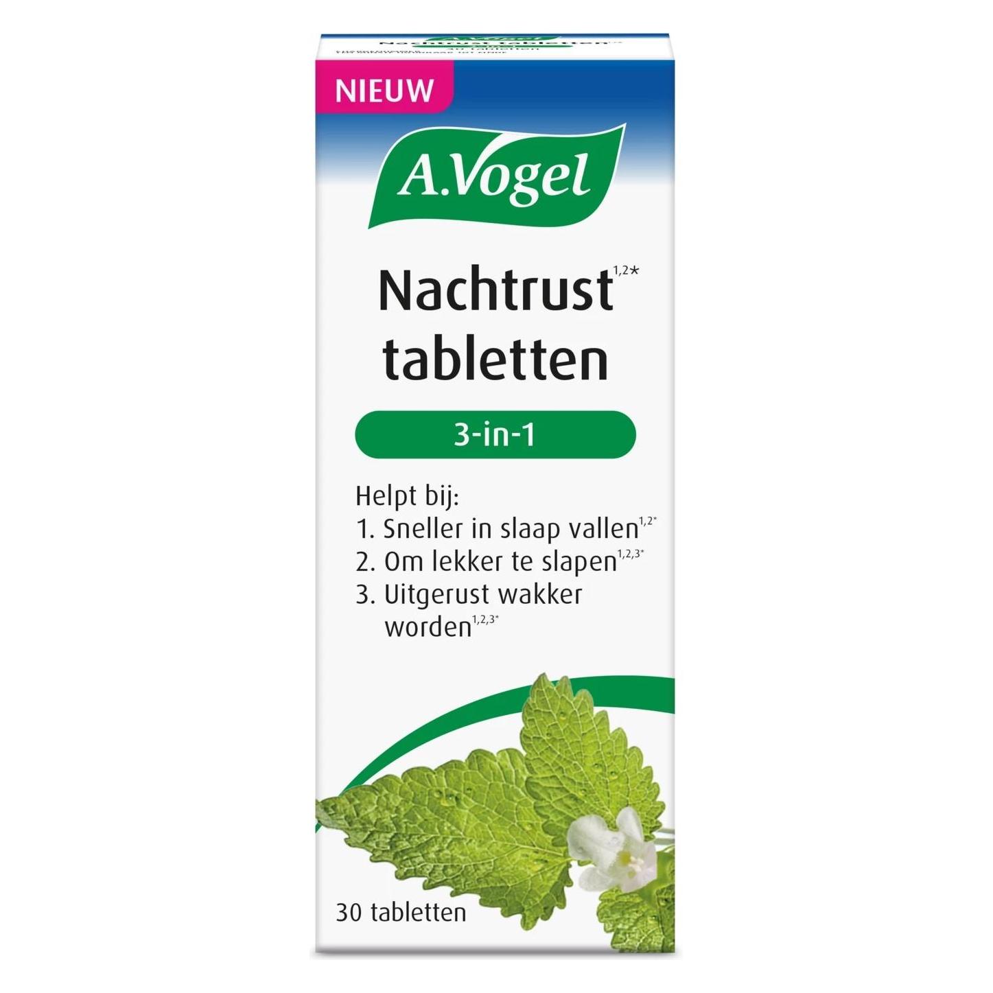 A. Vogel, Slaaptherapie, Nachtrust 3-in-1 Tablets