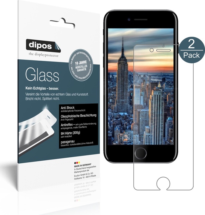 Produktbild Dipos Displayschutz Anti-Shock (2 Stück, Apple iPhone SE)
