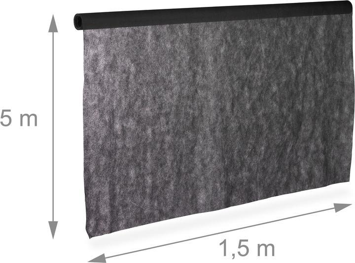 Actual product image Relaxdays Weed Barrier Carpet 5 m, 50g/m²