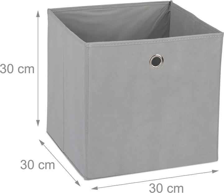 Image du produit Relaxdays Lot de 2 boîtes de rangement (30 cm, 9 l, 2x)