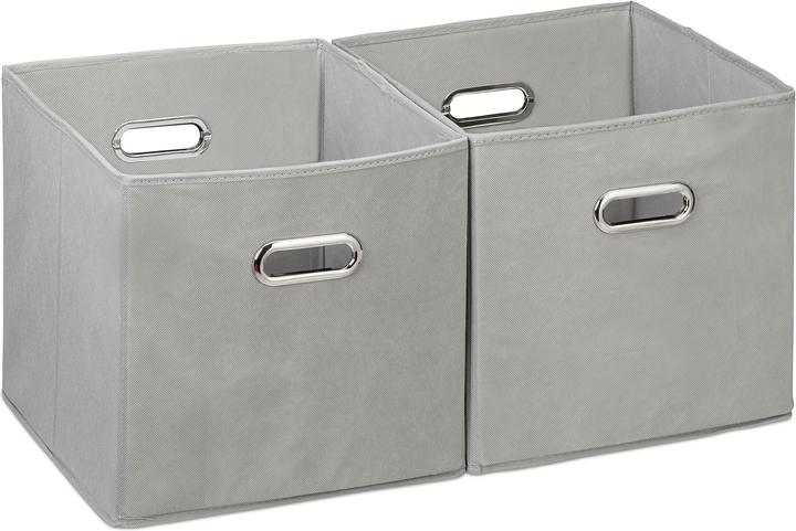Image du produit Relaxdays Lot de 2 boîtes rangement, sans couvercle (30 x 30 x 30 x 30 cm, 27 l)