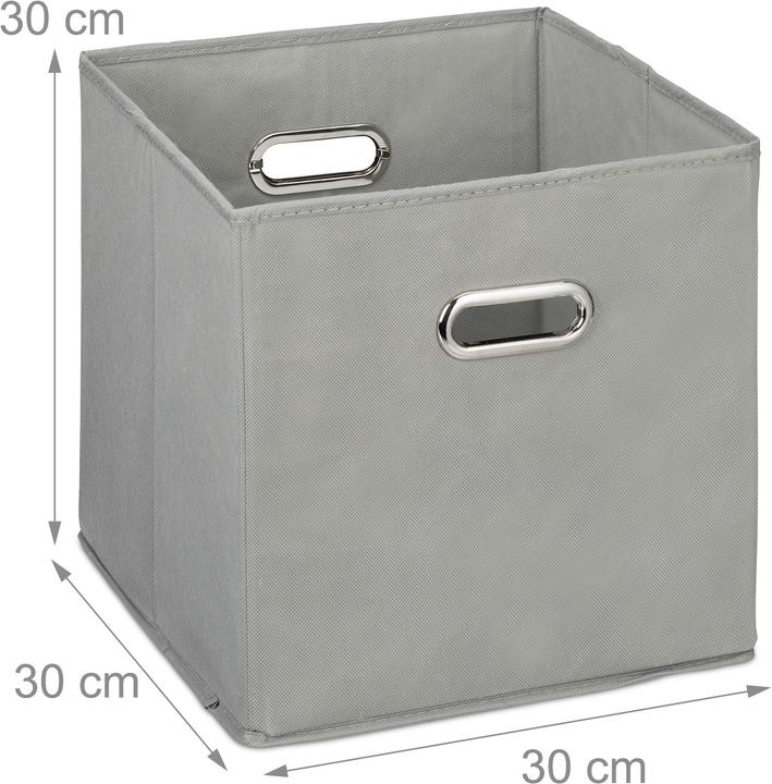 Image du produit Relaxdays Lot de 2 boîtes rangement, sans couvercle (30 x 30 x 30 x 30 cm, 27 l)