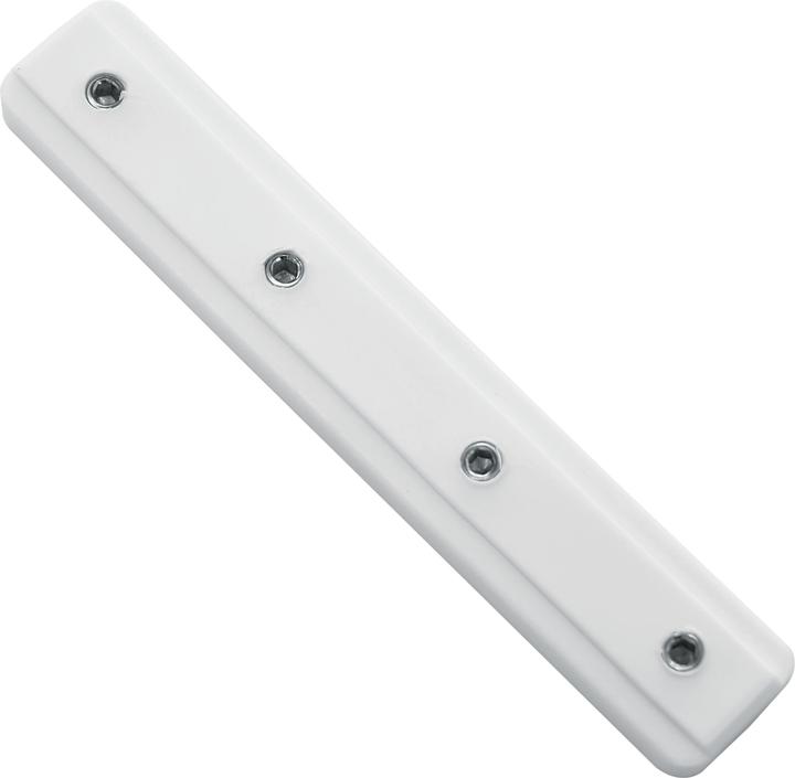 Gardinia Raccord de rail pour rail à rideau en aluminium 2 voies blanc