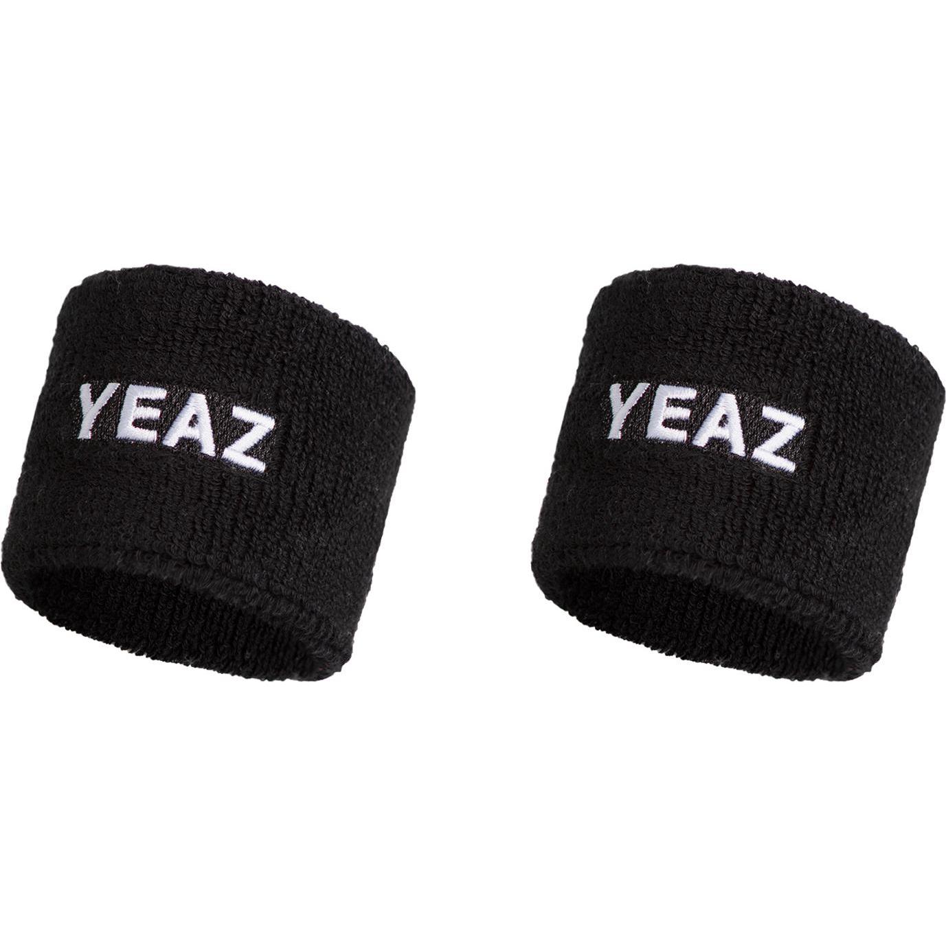 Yeaz, Herren, Stirnband, FAME Wristband Pair (black), Schwarz