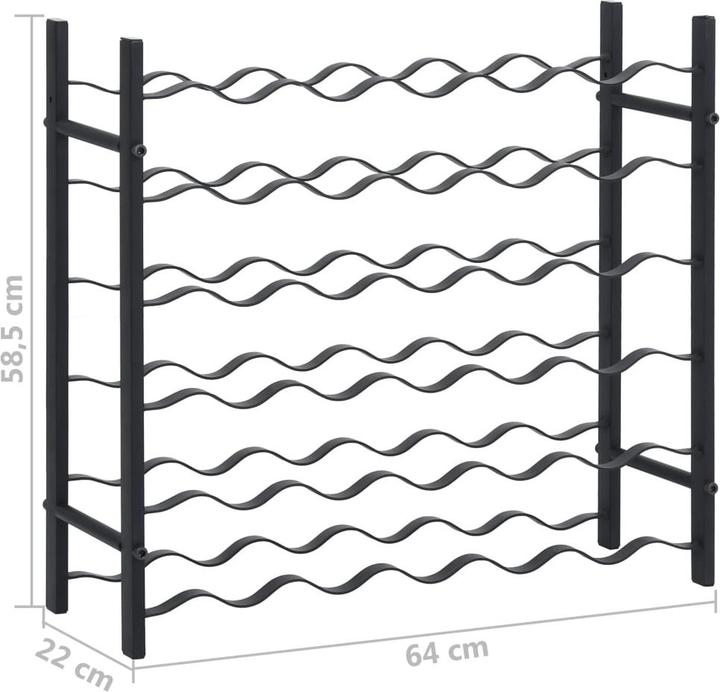 Actual product image vidaXL Weinregal (64 x 22 x 157 cm, 96 Fl.)