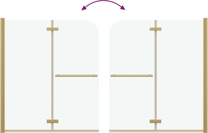 Actual product image vidaXL Duschabtrennung (120 cm, 140 cm)