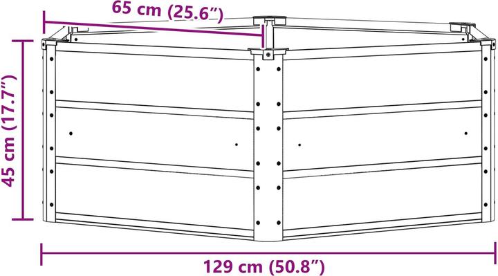 Produktbild vidaXL Eisen Pflanzer