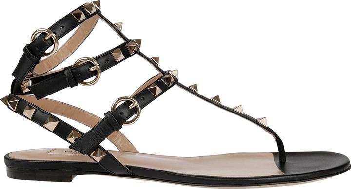 Valentino Garavani Rockstud Flip-Flop Sandals (36.5)