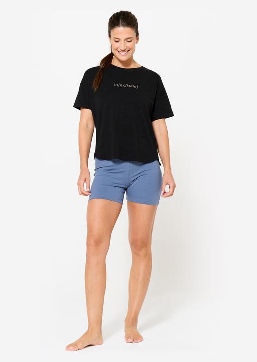 Immagine prodotto Kimjaly Shorts sanftes Yoga Damen - kometenblau (L)