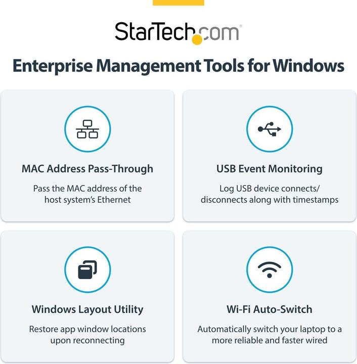 Produktbild StarTech 3x Monitor Docking Station 4k 60hz Hdmi/Displayport Taa (USB-C)