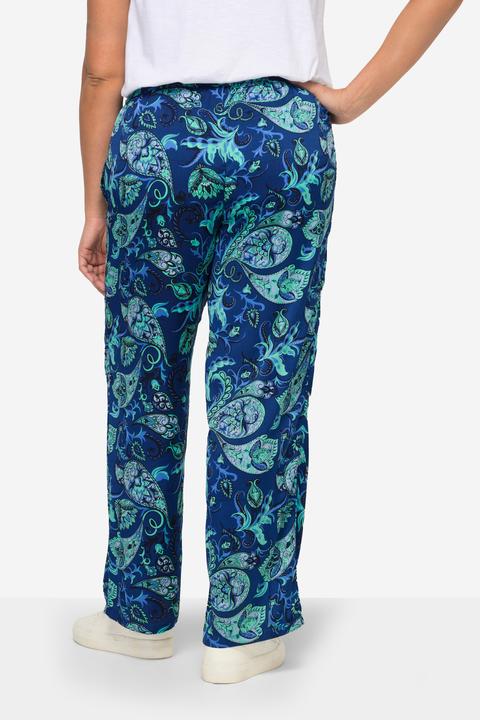 Image du produit Angel of Style Pantalon en satin à coupe confortable et imprimé all-over (46)