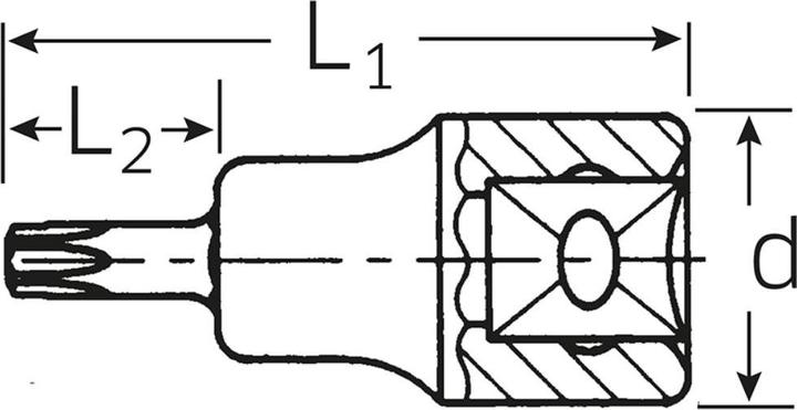Actual product image Stahlwille InsideTORX SocketBitInsert