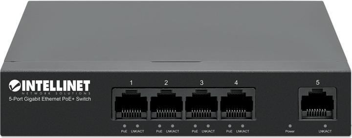 Actual product image Intellinet 5-port Gigabit Ethernet PoE+ switch (5 ports)