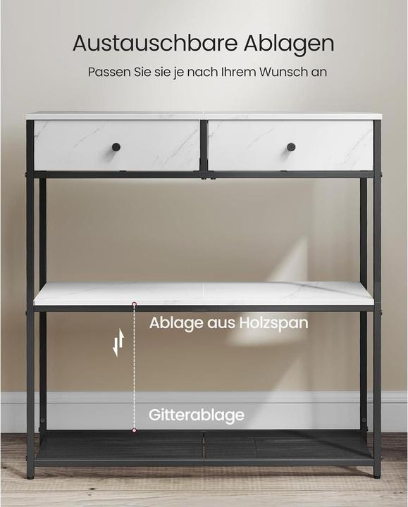 Produktbild Vasagle Konsolentisch (76 x 24 x 80 cm)