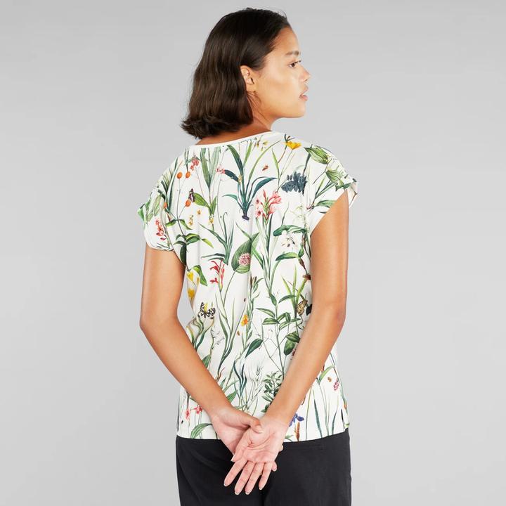 Actual product image Dedicated T-shirt Visby Flower Field Off-White XS (XS)