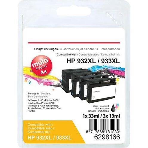 Office Depot, Cartucce, Cartuccia d'inchiostro compatibile con HP 932XL, 933XL C2P42AE (M, C, Y, FC)