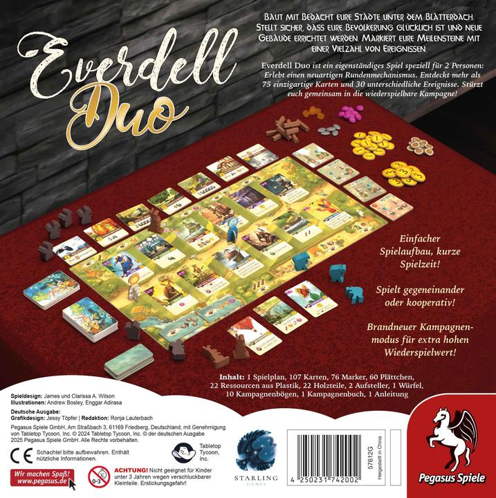 Actual product image Pegasus Everdell Duo (German, 1 - 2 Players)