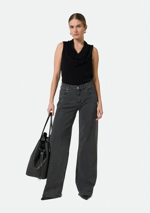 Actual product image Comma T-Shirt Top mit Wasserfallkragen (44)