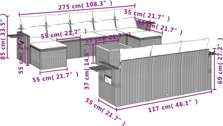 Produktbild vidaXL Monroe