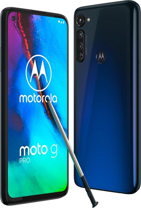 Produktbild Motorola Moto G Pro (128 GB, Dark Blue, 6.40", Hybrid Dual SIM, 4G)