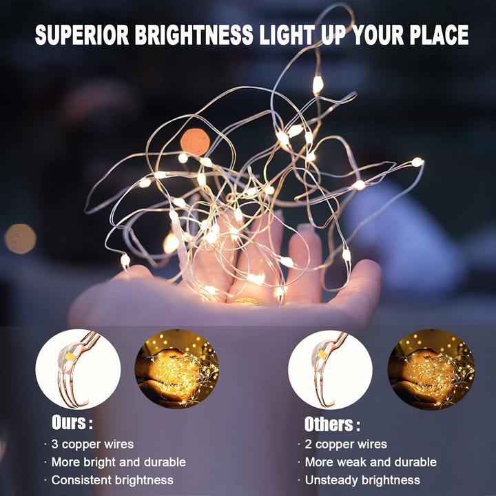 Actual product image Bowfar LED light chain (20 m)