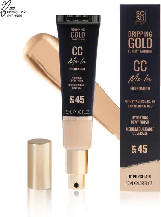 Actual product image Sosu Cosmetics - Liquid foundation CC Me In (Foundation) 32 ml - Shade: 01 (01)