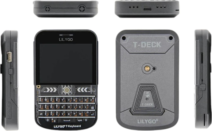 Actual product image Lilygo T-Deck Plus ESP32-S3 868MHz LoRa-Modul mit 2.8 Zoll Display Weiss für Meshtastic