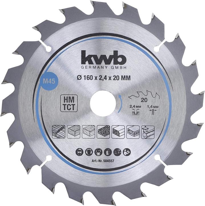 kwb Circular saw blade HM Medium Ø 160x20 Z20