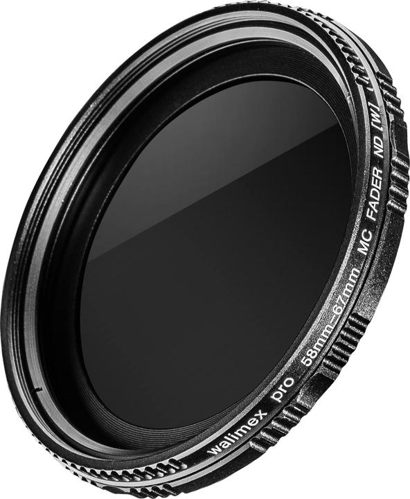 Image du produit Walimex pro par fader ND ND2 - ND400 revêtu 58 mm (58 mm, Filtre gris neutre, 58 mm)