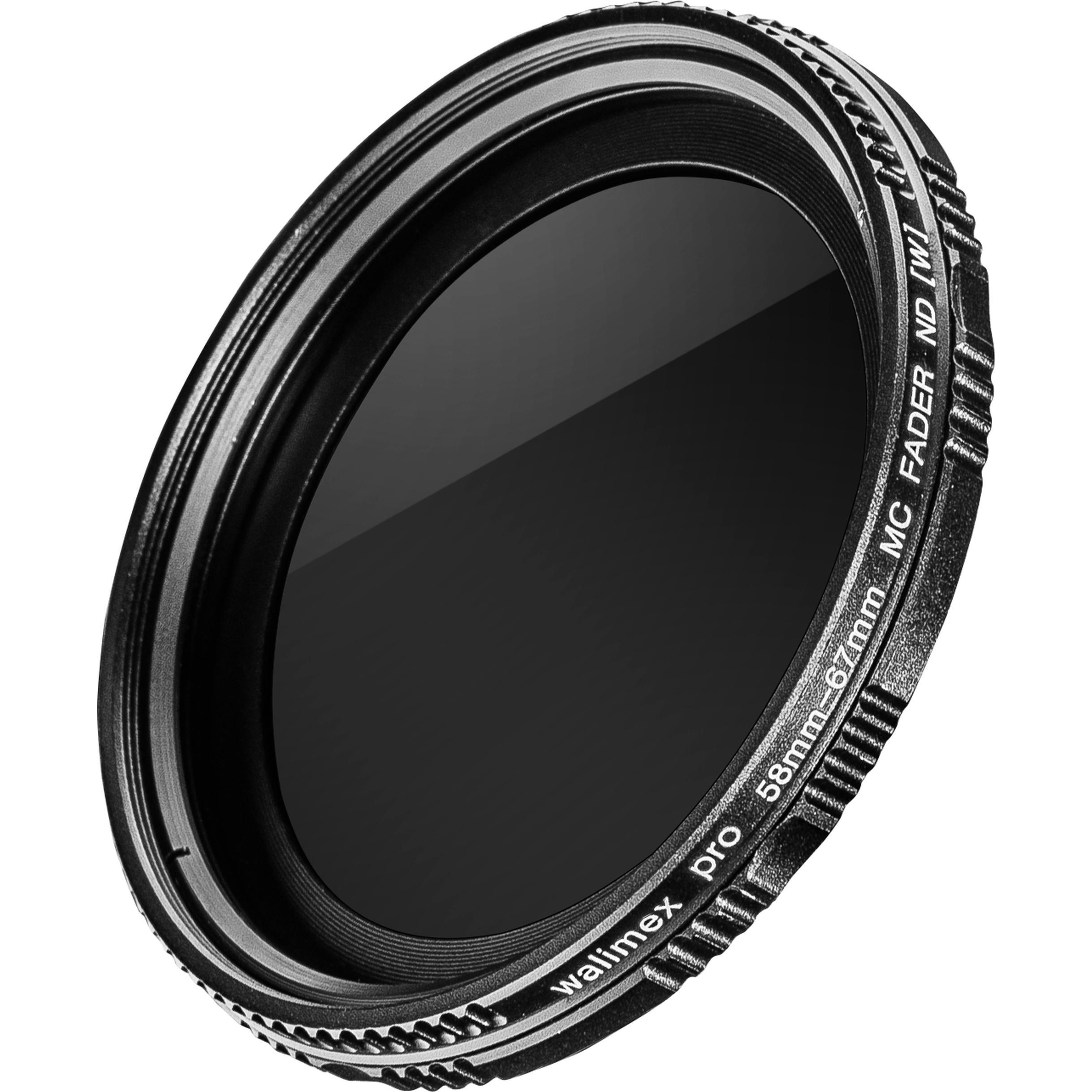 Thumbnail - Walimex pro pro ND-Fader ND2 - ND400 vergütet 58 mm (58 mm, ND- / Graufilter, 58 mm), Objektivfilter, Schwarz