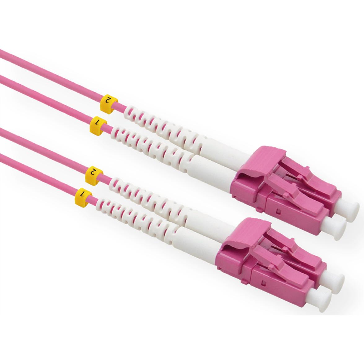 Value Patch-Kabel LC Multi-Mode (M) bis LC Multi-Mode (M) (U/UTP, CAT6, 0.50 m), Netzwerkkabel