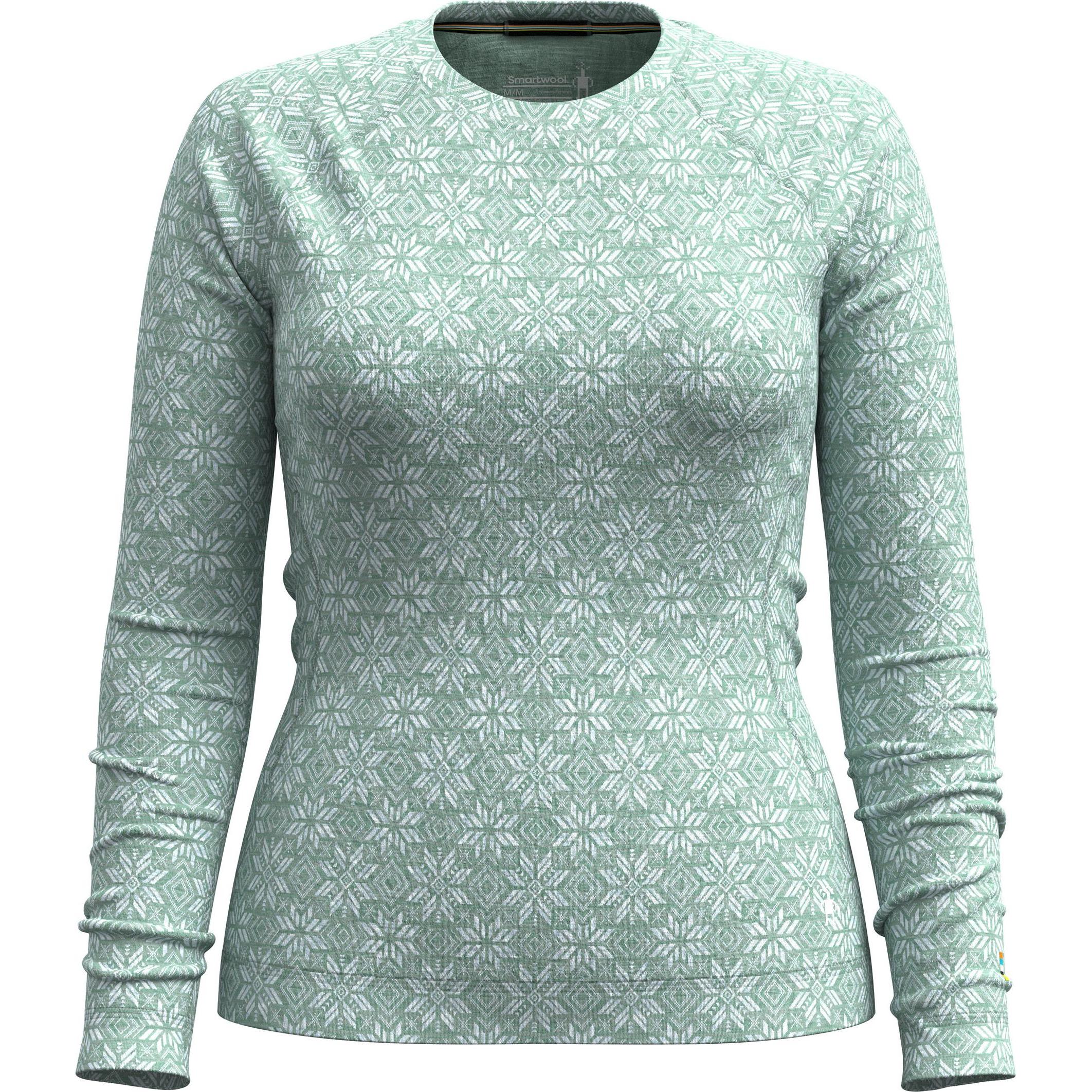 Smartwool, Damen, Funktionsshirt, Women's Classic Thermal Merino Base Layer Crew Boxed (L), Türkis, L