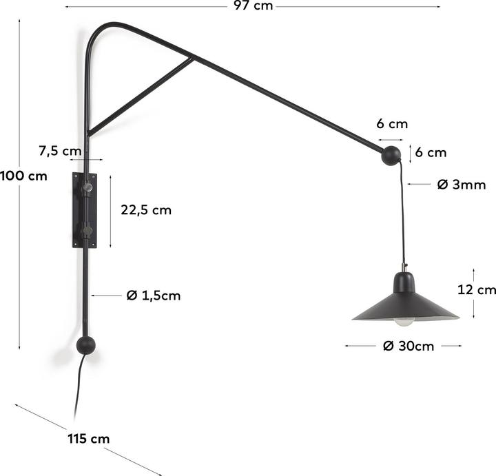 Actual product image Kave Home Eleazar (E27)
