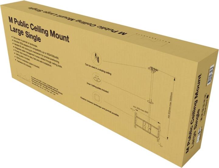 Actual product image Hagor M Public Ceilingmount Large Single - Mounting kit (ceiling mount, connector plug)