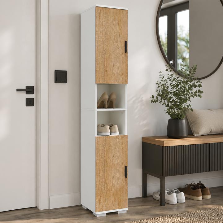 Produktbild VCM Holz schmaler Schuhschrank Gados M (30 x 33 x 178 cm)