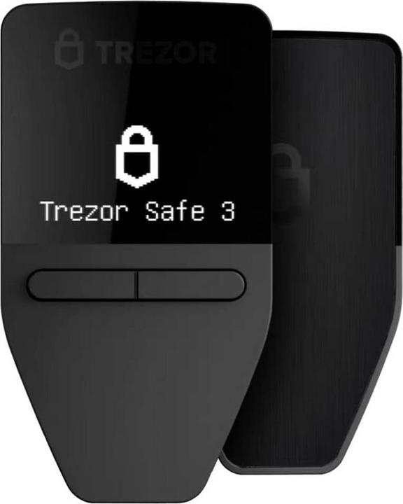 Produktbild Trezor Safe 3 - Cosmic Black (Bitcoin, Bitcoin Cash, Ethereum Classic, Cardano, Dogecoin, Litecoin, Stellar)