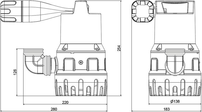 Actual product image SFA Submersible pump SANISUB-400
