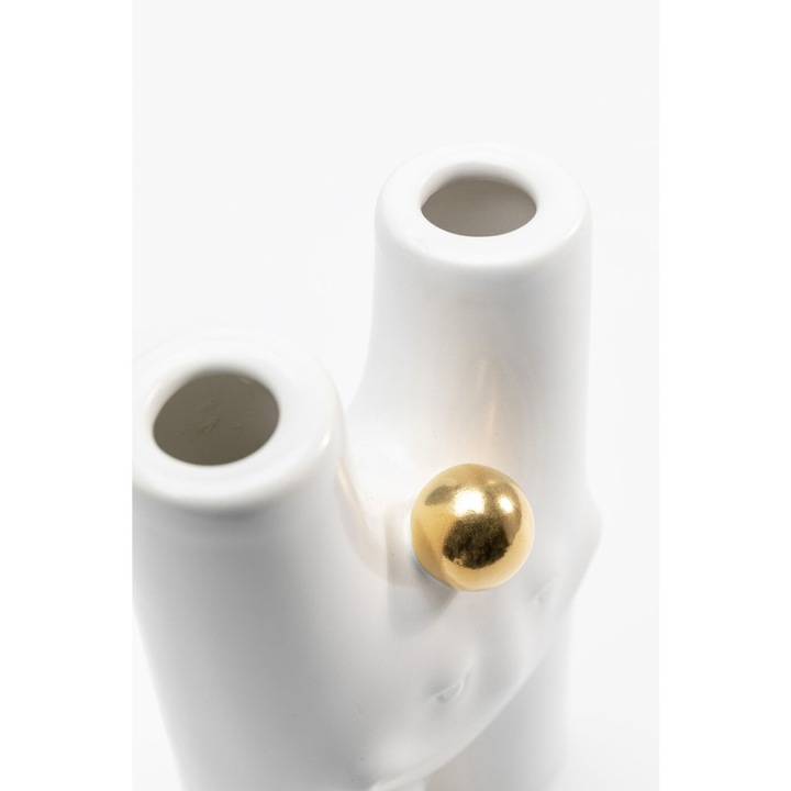 Produktbild Kare Design Vase Funny Teeth Weiss 16cm