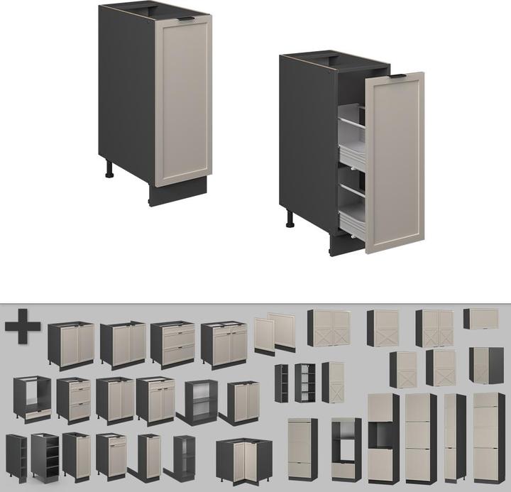 Produktbild Vicco Apothekerschrank Fame-Line (30 x 51.60 x 82 cm)